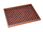Square tray Aka-ichimatsu