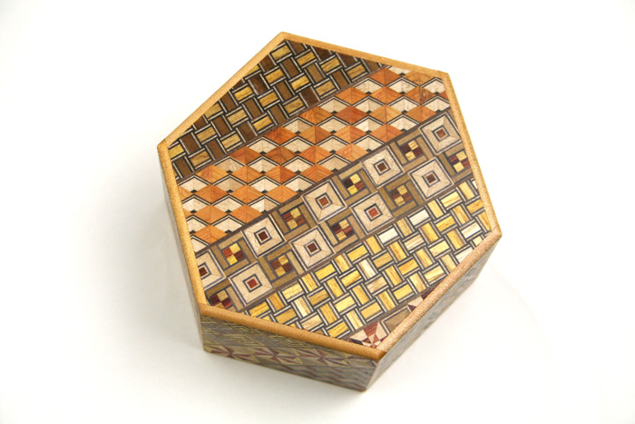 Japanese Puzzle Box 6steps Hexagon