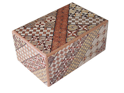 Japanese Puzzle Box 7steps (dual compartment)