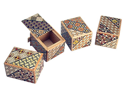 Japanese Puzzle Box 7steps small 