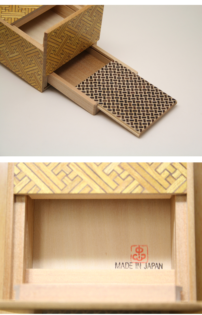 Japanese puzzle box 9+1steps with drawers