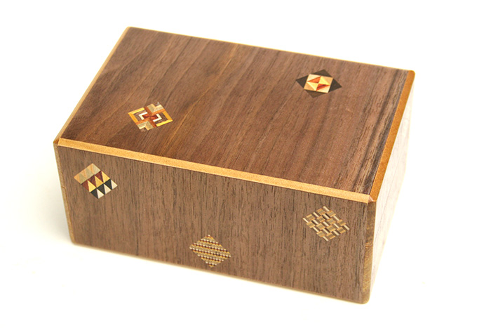 Japanese Puzzle Box 10steps Brown