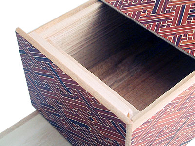 Japanese Puzzle Box 14steps Akasaya (dual compartment)