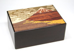 Japanese puzzle box 21+1steps Akafuji (brown)