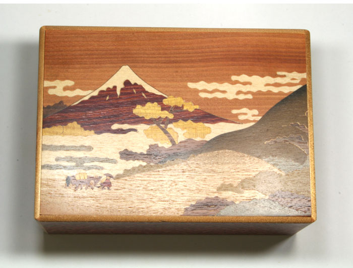 Japanese Puzzle Box 21+1steps Fuji and Traveler