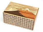 Japanese puzzle box 21steps  Fuji and Tsubaki