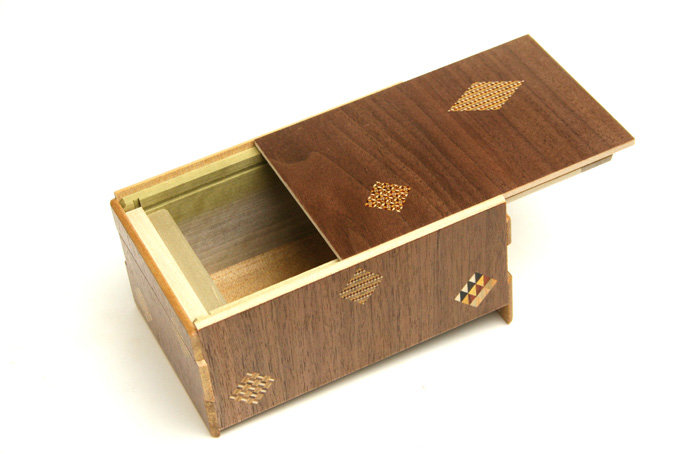 Japanese Puzzle Box 21steps Brown