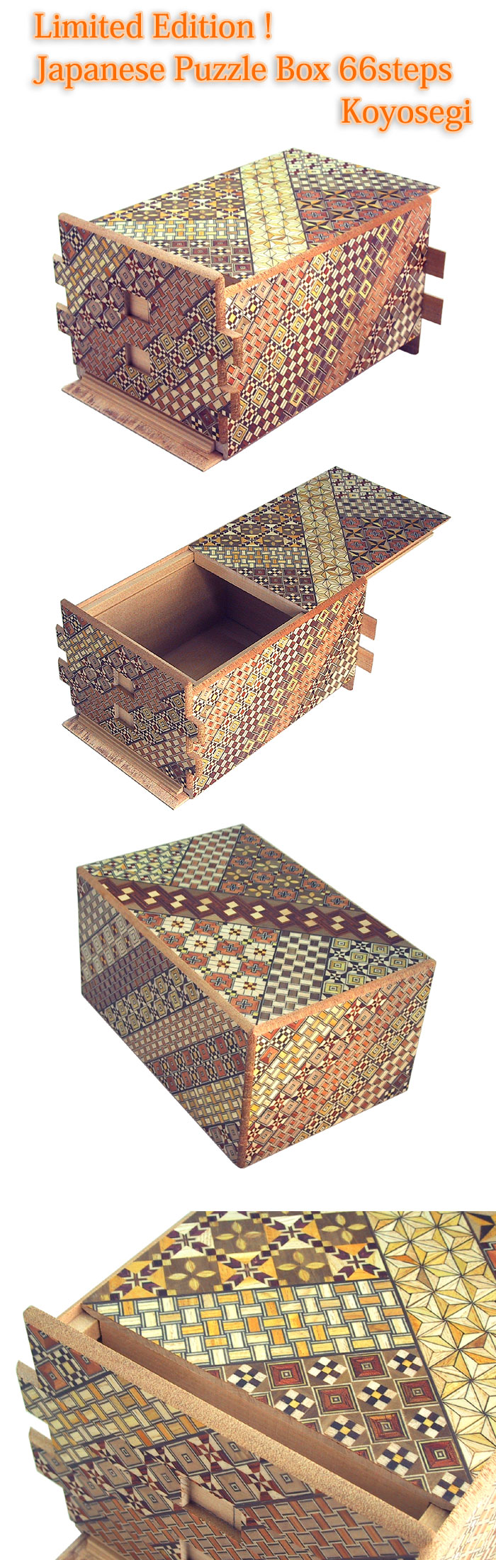 Japanese Puzzle Box 66steps Koyosegi