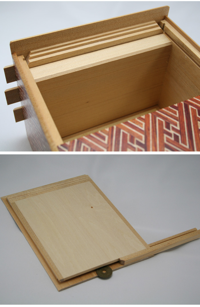 Japanese Puzzle box 72steps with secret compartment "Akasaya"