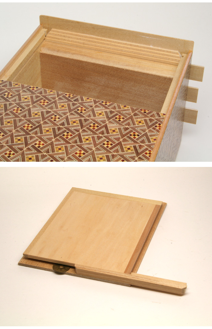 Japanese puzzle box 72steps with secret compartment Kirichigai