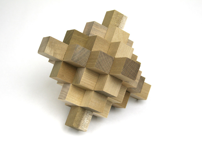 Japanese wooden puzzle 19pieces