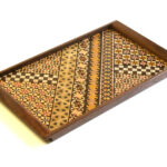 Yosegi Square tray Koyosegi large