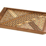 Yosegi Square tray Koyosegi small