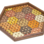 Hexagonal tray kikkou