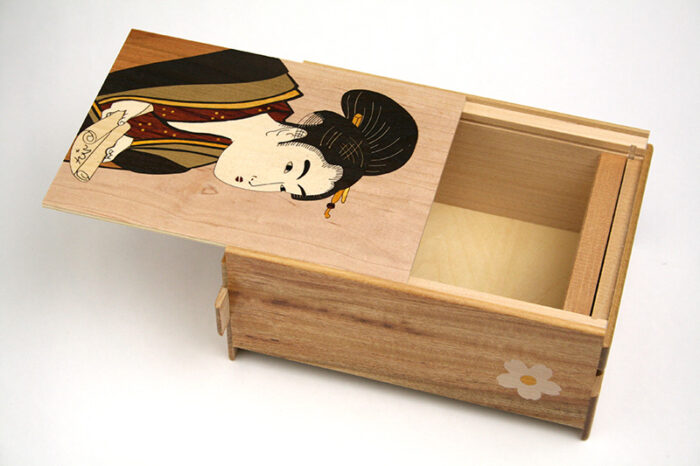 Japanese puzzle box 6sun 14steps Beautiful women - Image 3