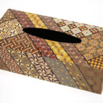 Tissue paper box (yosegi pattern)