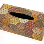 Tissue paper box (kikkou pattern)