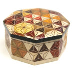 Yosegi octagonal Accessory Cases Kikkou