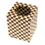 Yosegi garbage box Ichimatsu