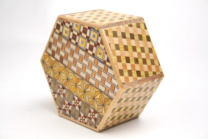 Japanese Puzzle Box 6steps Hexagon Ichimatsu – Japanese puzzle box